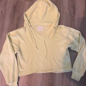 Women's Yellow Hoodie Top